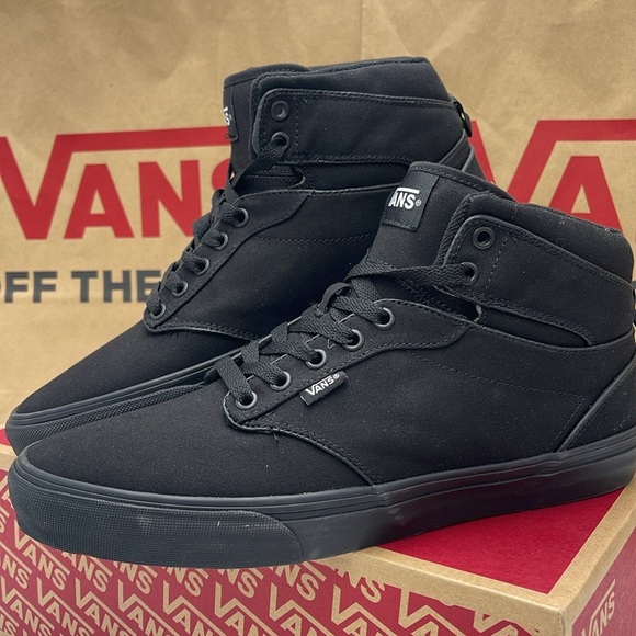 Vans Men’s Black High-Top Sneakers Atwood Hi (Canvas) Black/Black
VN0A38B… - Picture 10 of 16